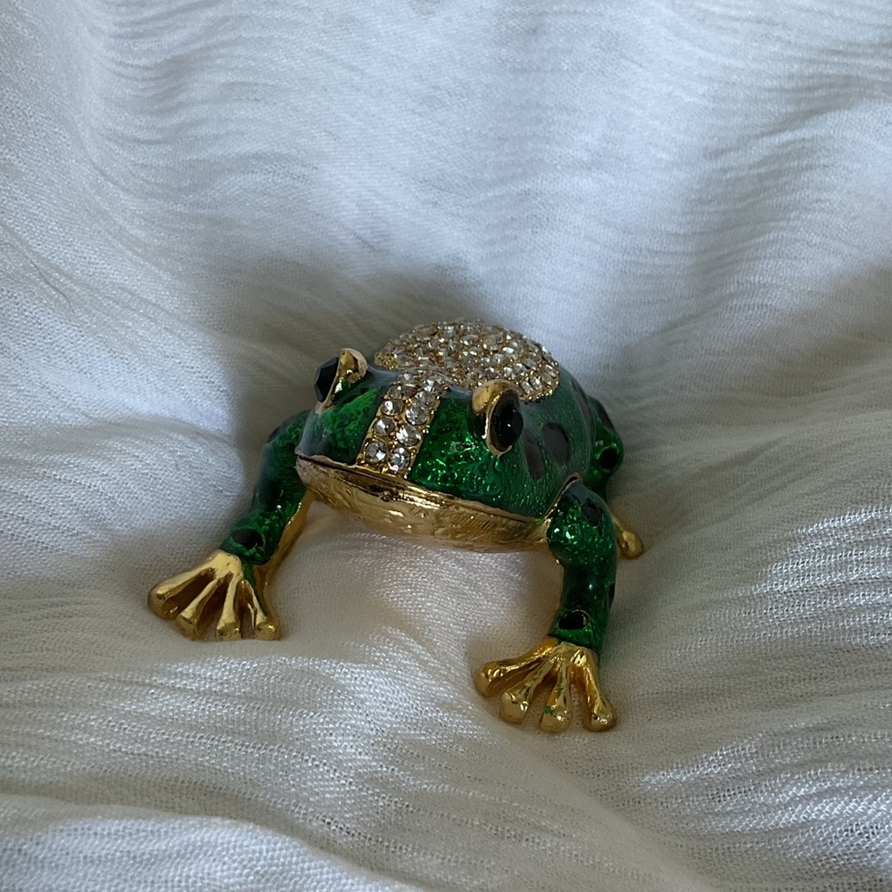 Tchotchke - Green and Gold Frog NWT NIB - Picture 8 of 9